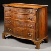 Ларь-комод для документов и инструментов, из вишневого дерева и махагона, Чиппендейл Ларь-комод для документов и инструментов, из вишневого дерева и махагона, Чиппендейл