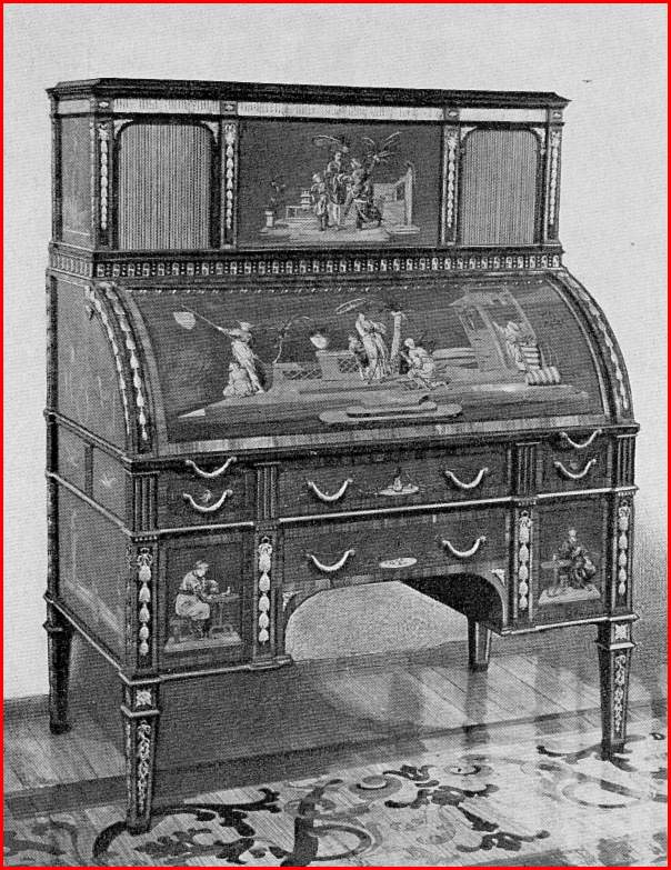 Уникальное цилиндрическое бюро Д. Рентгена. 1785 г.