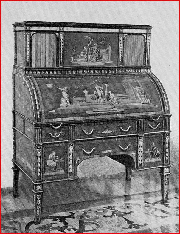 Уникальное цилиндрическое бюро Д. Рентгена. 1785 г. Уникальное цилиндрическое бюро Д. Рентгена. 1785 г.
